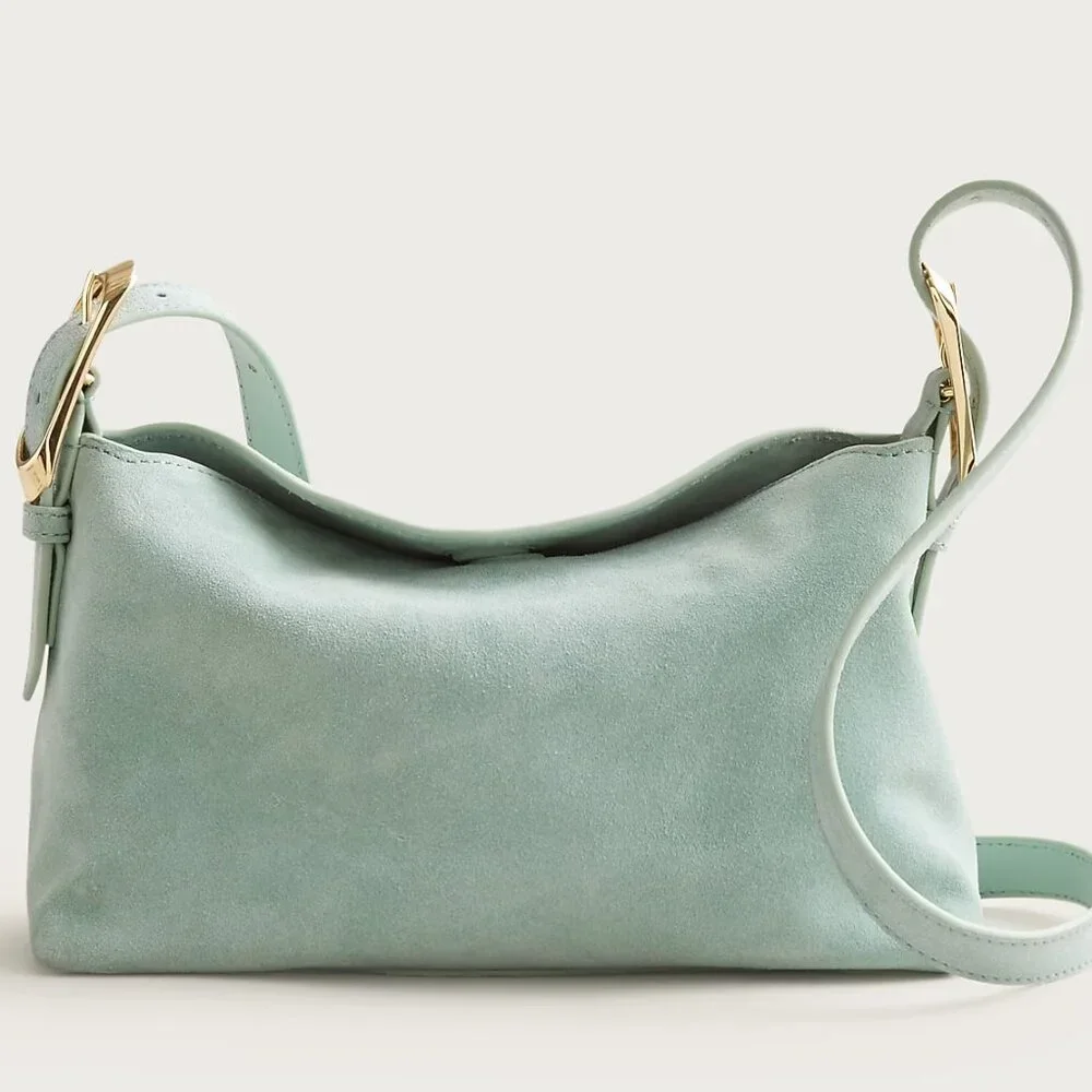 J. Crew Berkeley Suede Shoulder and Crossbody Bag - NEW - Picture 1 of 16